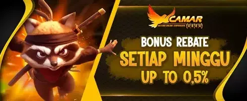 Rebate Mingguan Slot Online 0.5% promotion banner